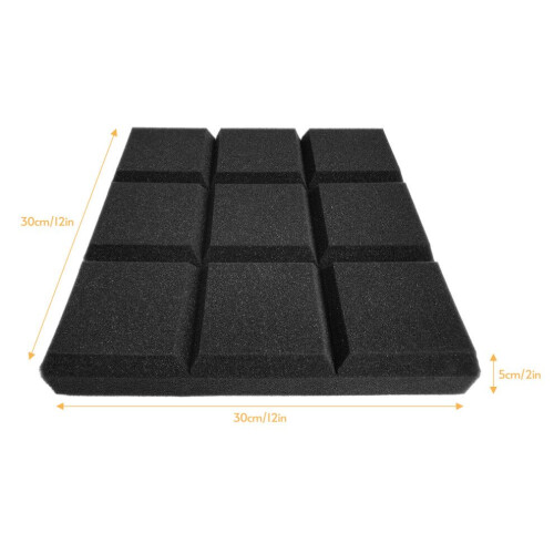 12pcs 12*12*2inch Studio Sound Insulation Foam for 1