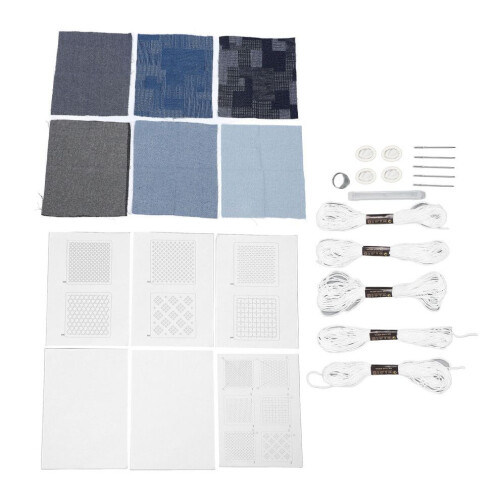 Sashiko Kit Water Soluble Portable Multifunctional