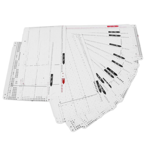 Carte perforée de fleurs pour machine à tricoter n 1-20 1