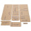 8Pcs Acrylic Template Short Wallet DIY HandMade 2