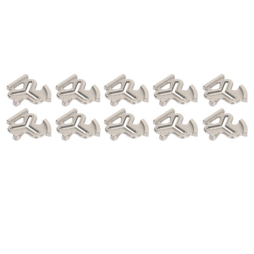 10 sets naaimachinemeters van stevig staal. 1