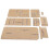 8Pcs Acrylic Template Short Wallet DIY HandMade 4