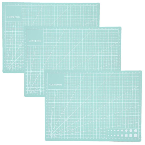 3-teiliges Schneidematten-Set A4 Mintgrün Modell Schneidepad Papier
