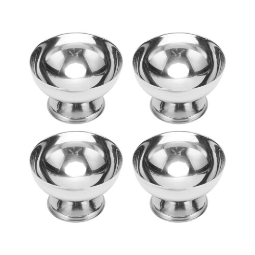 4-teiliges Eiscremeschalen-Set aus lebensmittelechtem Edelstahl 2