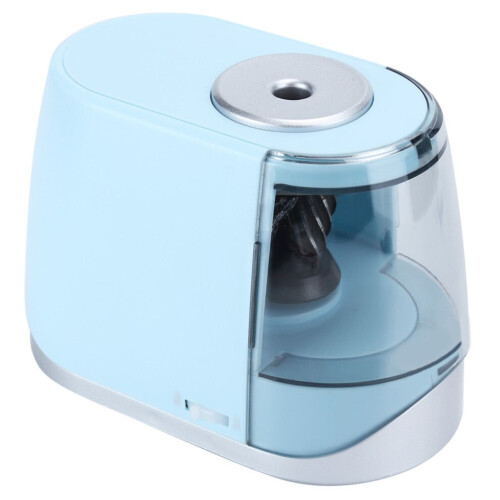 Sacapuntas eléctrico azul totalmente automático 2