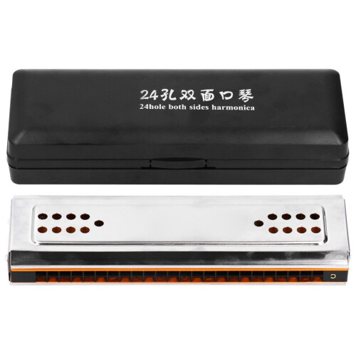 Tremolo Harmonica 24 Holes C&G Key Double‑Side