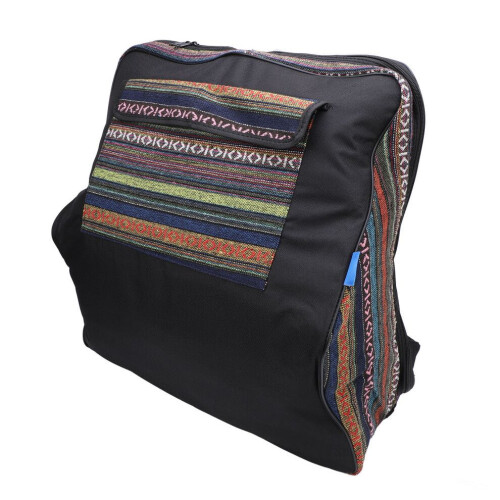 Accordion Backpack Ethnic Style Cotton Fabric 2