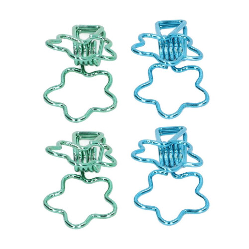 100 clips para carpetas con forma de flor hueca 1