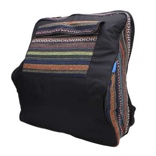 Accordion Backpack Ethnic Style Cotton Fabric 1