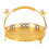 Fruit Tray Retro Style Round Large Capacity Handle 1