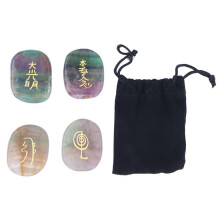 4 Stück Reiki-Ausgleichssteine, leuchtender Glanz, poliert