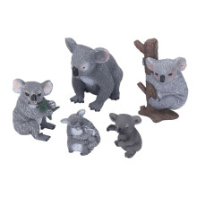 5 st Koalafigurer Söta Olika Stilar Livliga