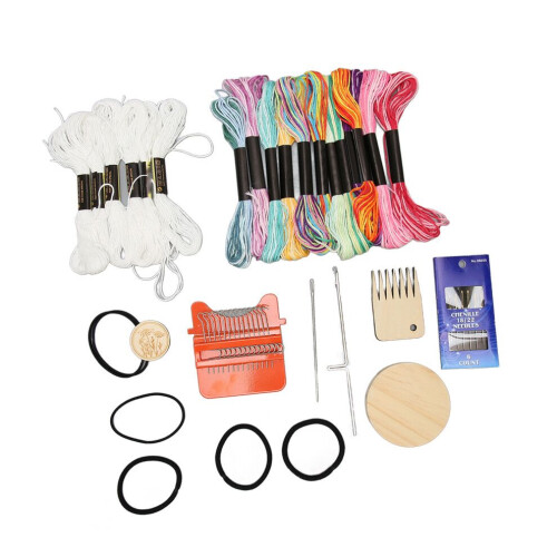 Mini Loom Machine 14 Hooks 18 Colors Threads Easy 1