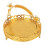 Fruit Tray Retro Style Round Large Capacity Handle 4