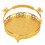 Fruit Tray Retro Style Round Large Capacity Handle 3
