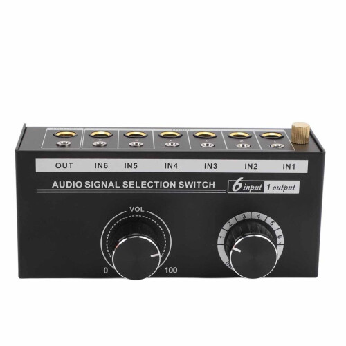 Audiosignaalselector met volumeregeling 6