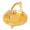 Fruit Tray Retro Style Round Large Capacity Handle 5