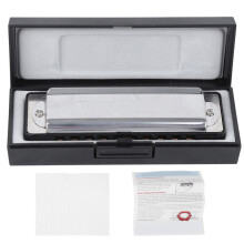 Bluesharmonica met 10 gaten, mondharmonica in Db-toets, ABS-compatibel