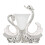 Swan Shape Dinnerware Set Light Luxury Exquisite 2