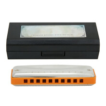 Bluesharmonica met 10 gaten, mondharmonica in Bb-toonaard.