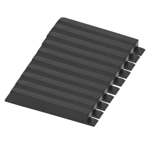 10 Pcs Black Piano Keys Matte Texture ABS Plastic 1