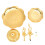 2 Layer Cupcake Stand European Style Gold Cupcake 1