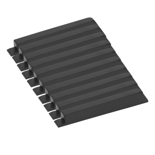 10 Pcs Black Piano Keys Matte Texture ABS Plastic 2