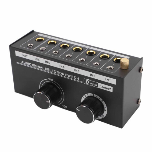 Audiosignaalselector met volumeregeling 6 1