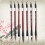 7Pcs Calligraphy Brush Weasel Hair Wood Handle 5