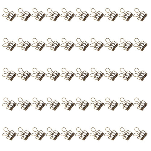 50 st. bindklämmor 32 mm metall starka klämmor