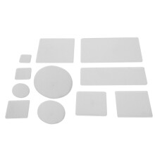 11Pcs Transparent Acrylic Clear Stamp Block Pad