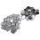 100 Sets Blank Button Badge Parts Set DIY for 4