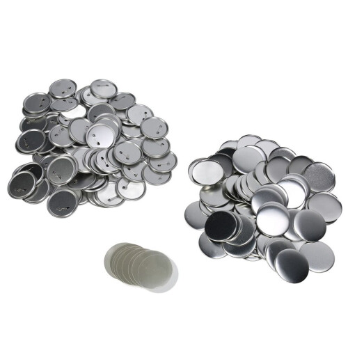 100 Sets Blank Button Badge Parts Set DIY for 1
