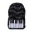 Student Backpack Oxford Cloth Piano Keys Pattern 1