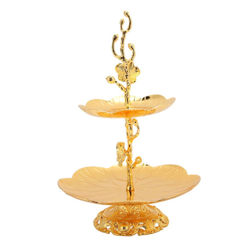 2 Layer Cupcake Stand European Style Gold Cupcake 1
