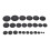 25Pcs Saxophone Leather Pads Universal Airtight 5