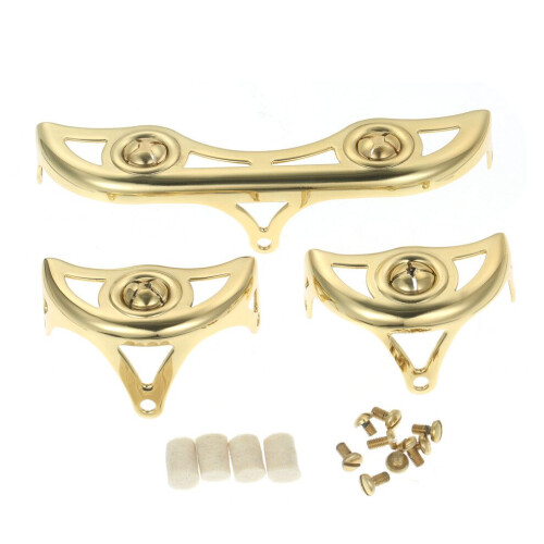 3-teiliges Set Messing-Klappenschutz für Altsaxophon 1