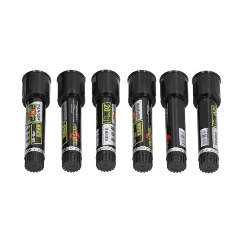 6Pcs Permanent Markers Convenient Safe Waterproof