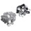 100 Sets Blank Button Badge Parts Set DIY for 3