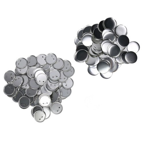 100 Sets Blank Button Badge Parts Set DIY for 2