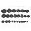 25Pcs Saxophone Leather Pads Universal Airtight 4