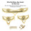 3-teiliges Set Messing-Klappenschutz für Altsaxophon 4