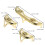 3-teiliges Set Messing-Klappenschutz für Altsaxophon 3