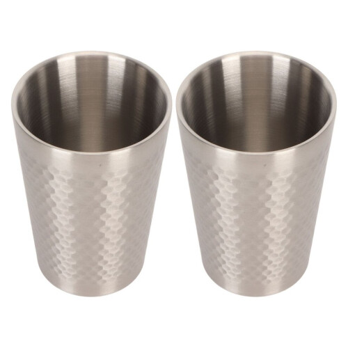 2 Stück Edelstahlbecher 304, 350 ml, langlebig 2