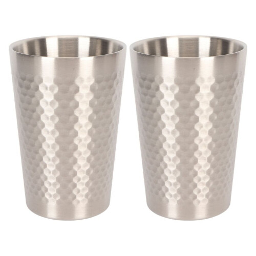 2 Stück Edelstahlbecher 304, 350 ml, langlebig 1
