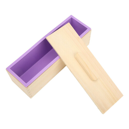 Tvålform Flexibel Lila Silikon DIY Hand 1