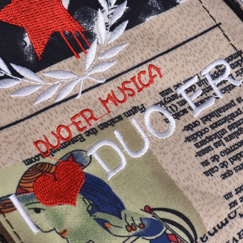 24'' Ukelele Bag Case Paper Pattern Oxford 2