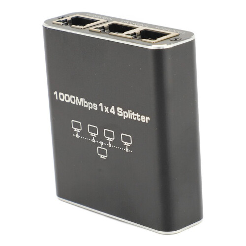 Ethernet-Splitter 1 auf 4 High Speed 1000Mbps RJ45 2