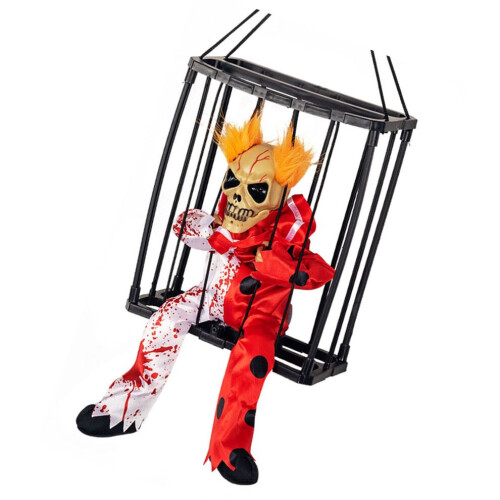 Scary Skull Cage Prisoner Haunted House Decor 2