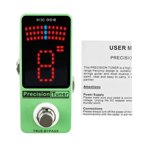 M-VAVE Precision Tuner Pedal LED-display med True